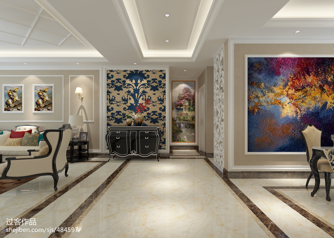 簡歐式室內裝修設計 &ndash; 設計本裝修效果圖